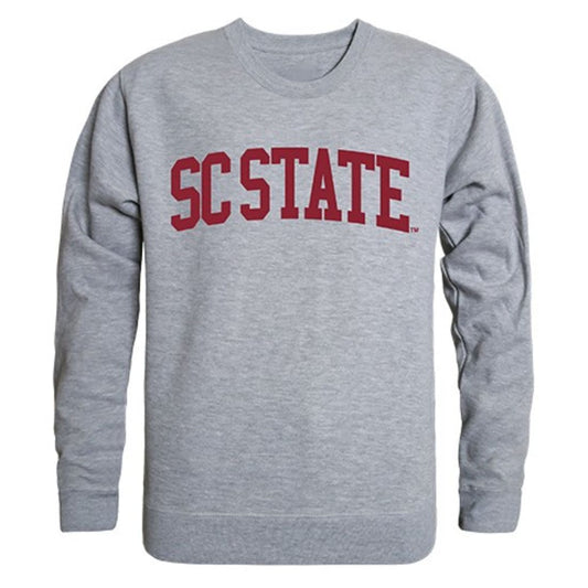 South Carolina State University Game Day Crewneck Pullover Sweatshirt Sweater Heather Grey-Campus-Wardrobe