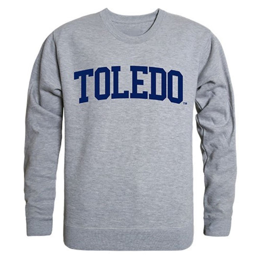 University of Toledo Game Day Crewneck Pullover Sweatshirt Sweater Heather Grey-Campus-Wardrobe
