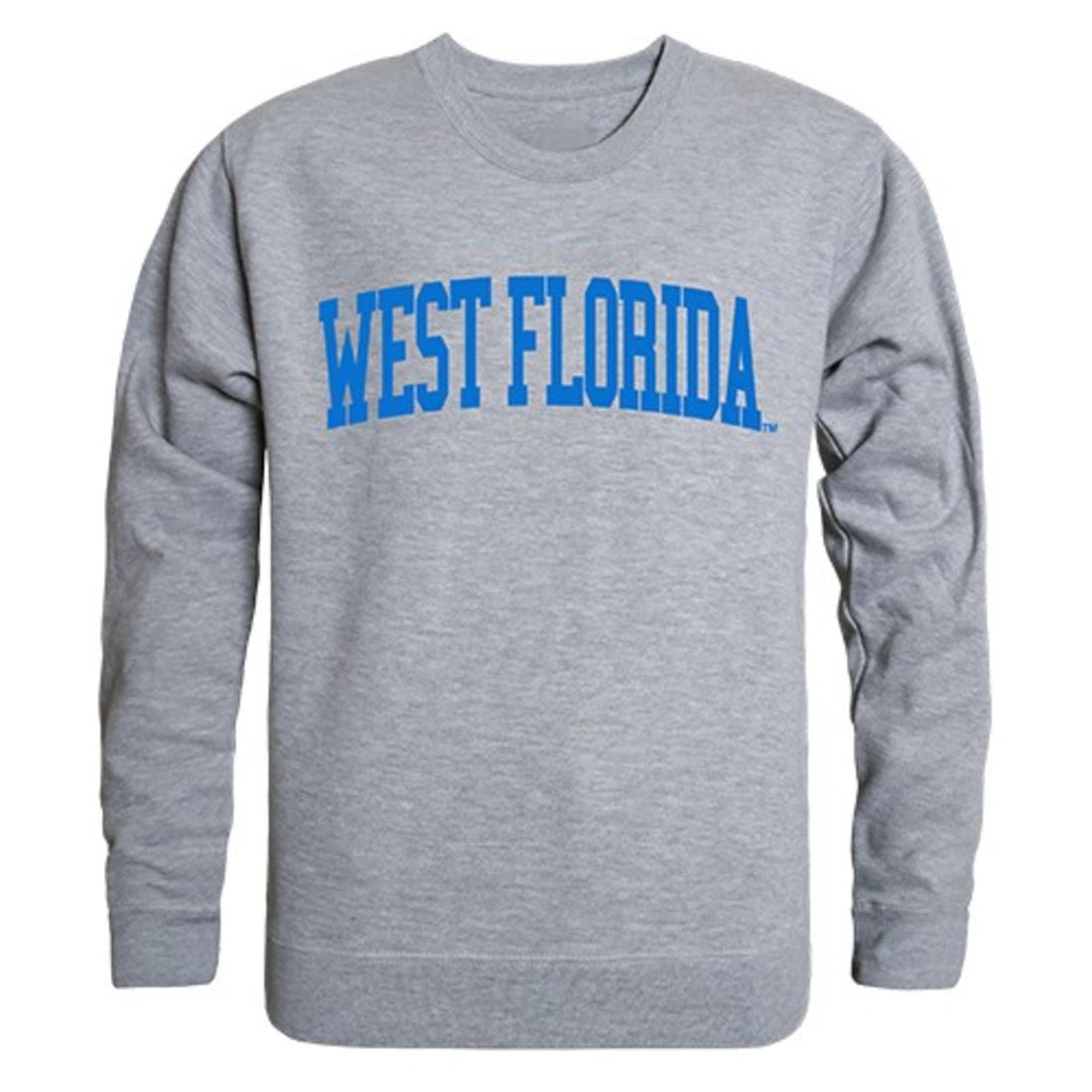 UWF University of West Florida Game Day Crewneck Pullover Sweatshirt Sweater Heather Grey-Campus-Wardrobe
