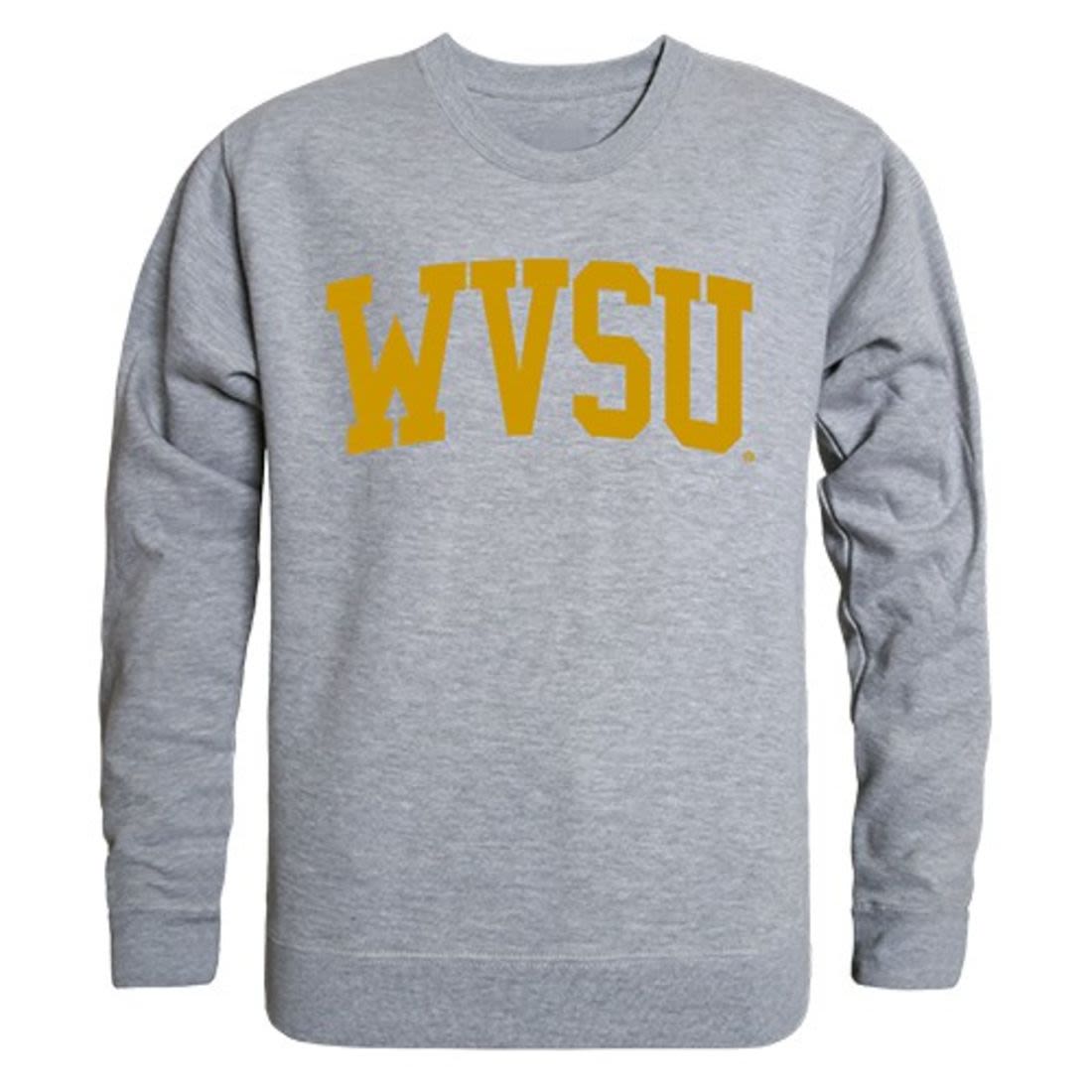 WVSU West Virginia State University Game Day Crewneck Pullover Sweatshirt Sweater Heather Grey-Campus-Wardrobe