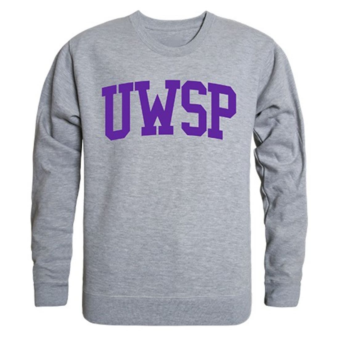 UWSP University of Wisconsin Stevens Point Game Day Crewneck Pullover Sweatshirt Sweater Heather Grey-Campus-Wardrobe