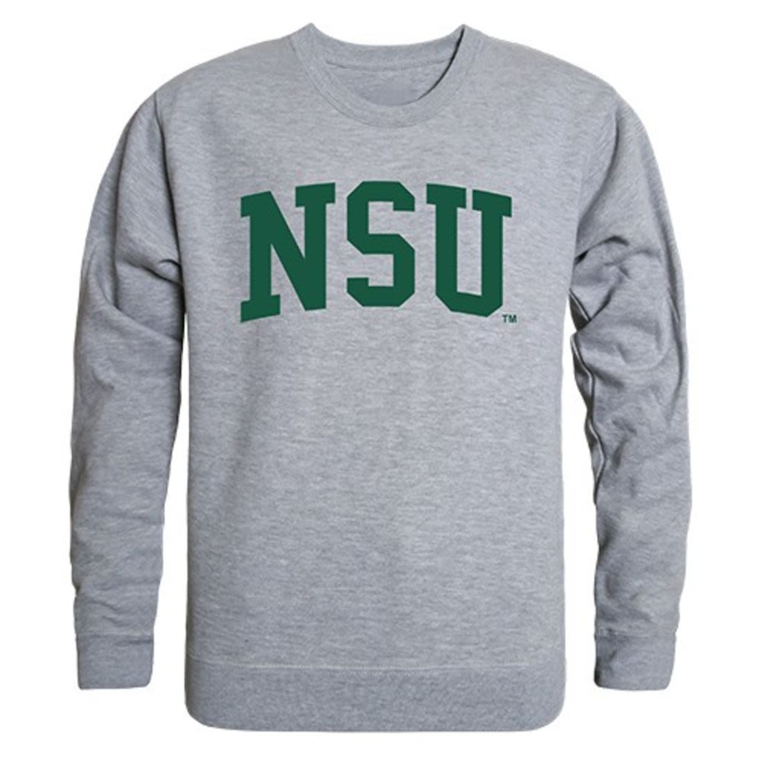 NSU Northeastern State University Game Day Crewneck Pullover Sweatshirt Sweater Heather Grey-Campus-Wardrobe