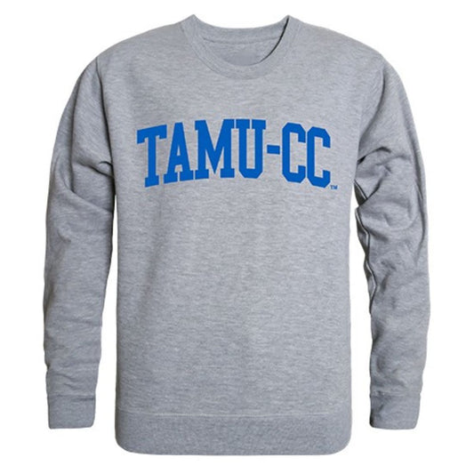TAMUCC Texas A&M University Corpus Christi Game Day Crewneck Pullover Sweatshirt Sweater Heather Grey-Campus-Wardrobe