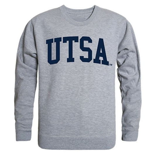 UTSA University of Texas at San Antonio Game Day Crewneck Pullover Sweatshirt Sweater Heather Grey-Campus-Wardrobe