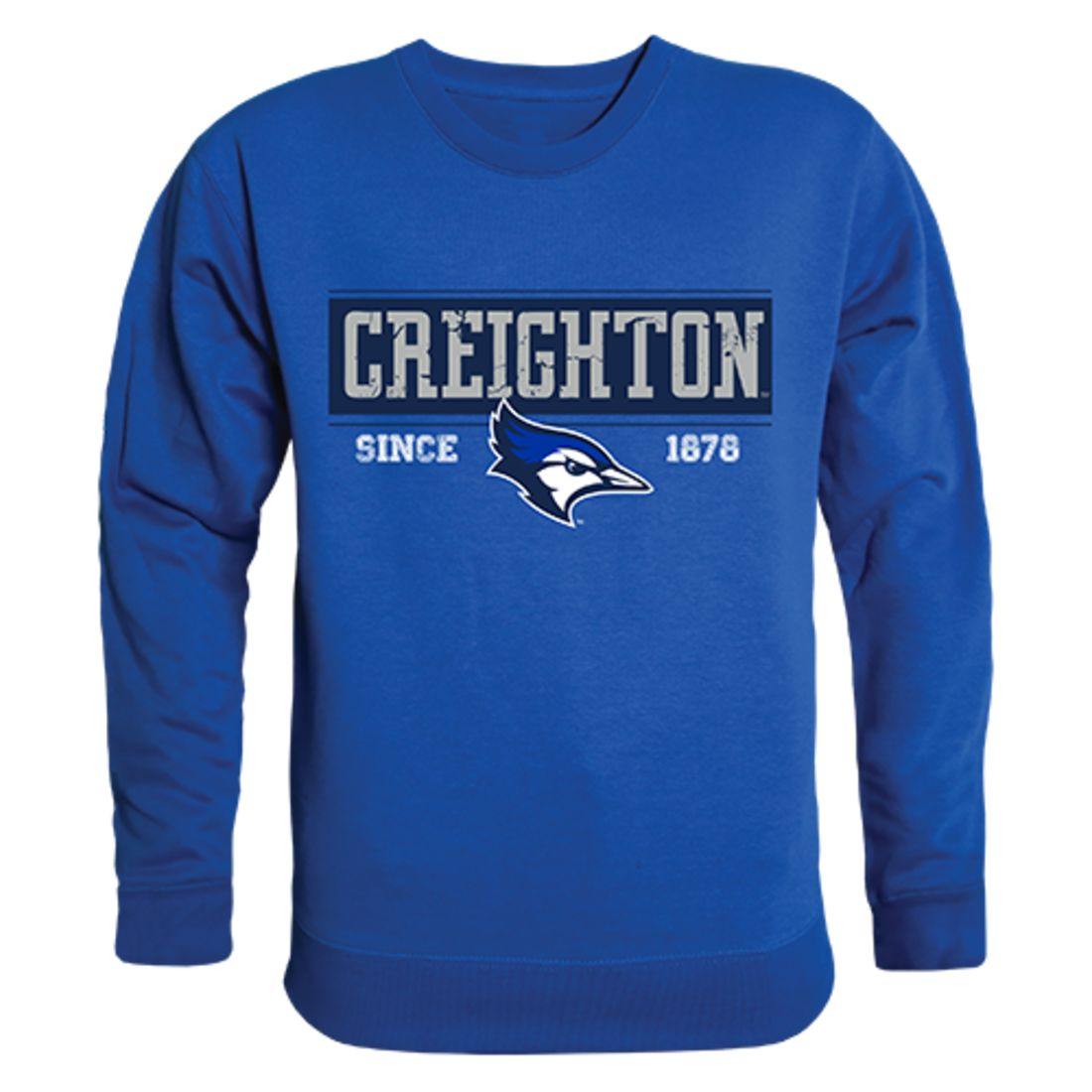 Creighton University Bluejays Established Crewneck Pullover Sweatshirt Sweater Royal-Campus-Wardrobe