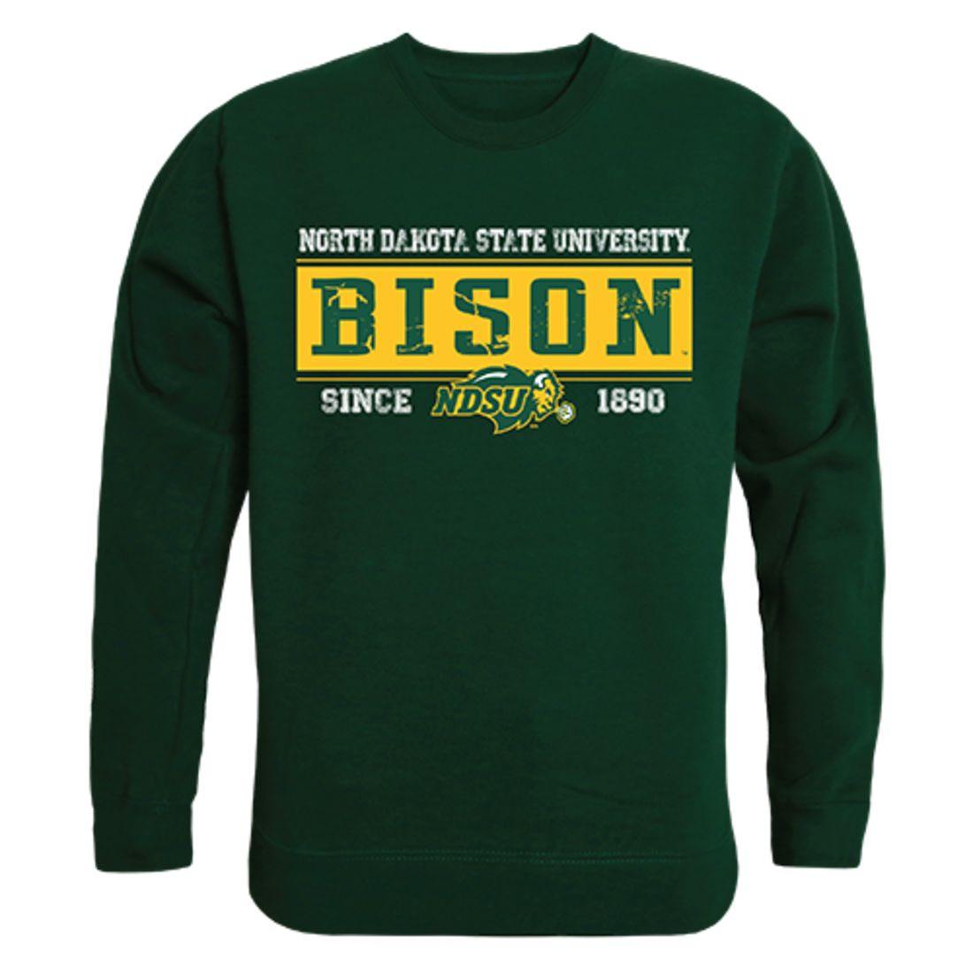 NDSU North Dakota State University Bison Thundering Herd Established Crewneck Pullover Sweatshirt Sweater Forest-Campus-Wardrobe