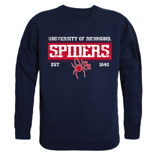 University of Richmond Spiders Established Crewneck Pullover Sweatshirt Sweater Navy-Campus-Wardrobe