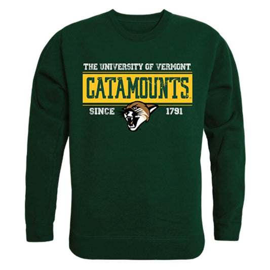 UVM University of Vermont Catamounts Established Crewneck Pullover Sweatshirt Sweater Forest-Campus-Wardrobe
