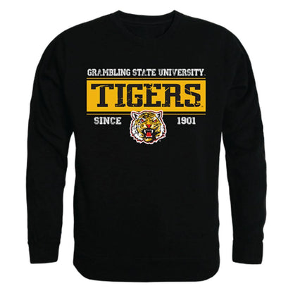 GSU Grambling State University Tigers Established Crewneck Pullover Sweatshirt Sweater Black-Campus-Wardrobe