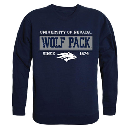 University of Nevada Wolf Pack Established Crewneck Pullover Sweatshirt Sweater Navy-Campus-Wardrobe