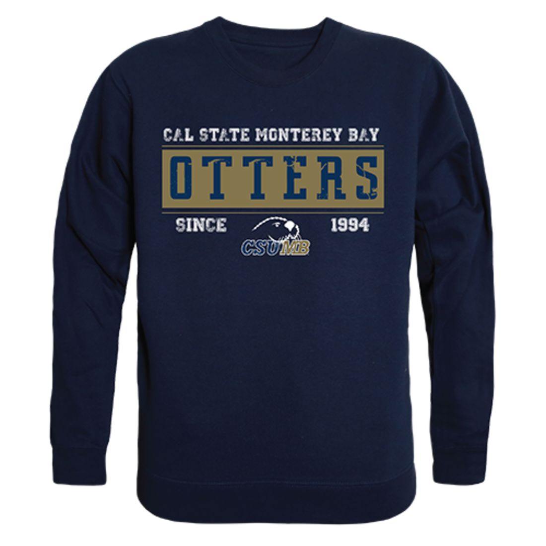 CSUMB California State University Monterey Bay Otters Established Crewneck Pullover Sweatshirt Sweater Navy-Campus-Wardrobe