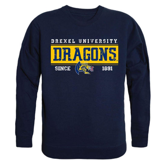 Drexel University Dragons Established Crewneck Pullover Sweatshirt Sweater Navy-Campus-Wardrobe