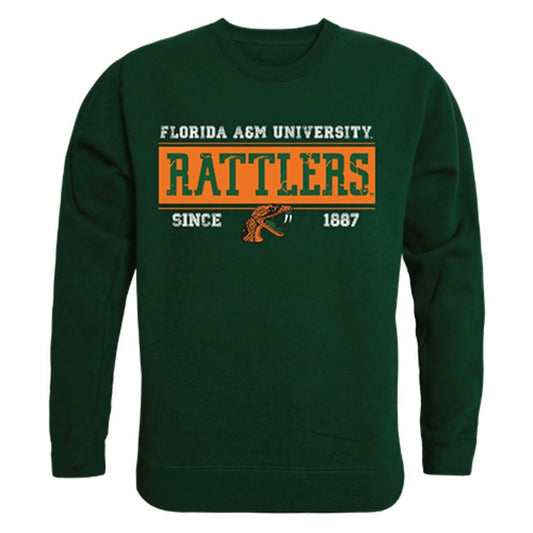 FAMU Florida A&M University Rattlers Established Crewneck Pullover Sweatshirt Sweater Forest-Campus-Wardrobe