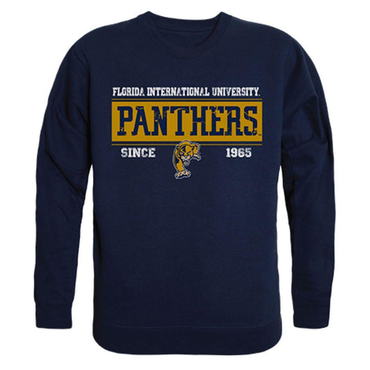 FIU Florida International University Panthers Established Crewneck Pullover Sweatshirt Sweater Navy-Campus-Wardrobe