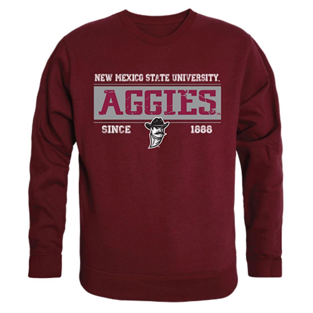 NMSU New Mexico State University Aggies Established Crewneck Pullover Sweatshirt Sweater Maroon-Campus-Wardrobe