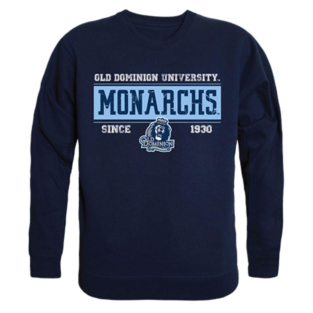 ODU Old Dominion University Monarchs Established Crewneck Pullover Sweatshirt Sweater Navy-Campus-Wardrobe