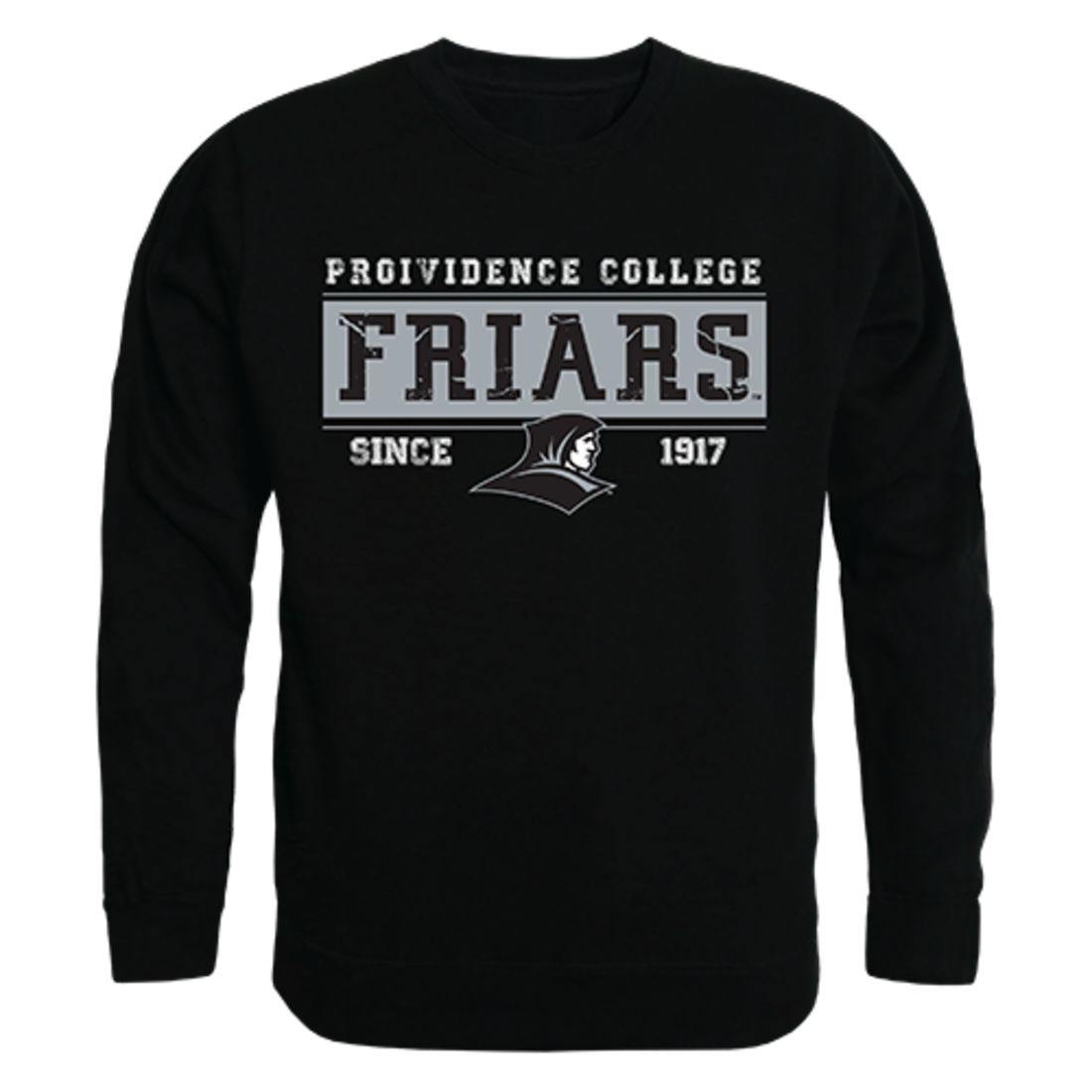 Providence College Friars Established Crewneck Pullover Sweatshirt Sweater Black-Campus-Wardrobe
