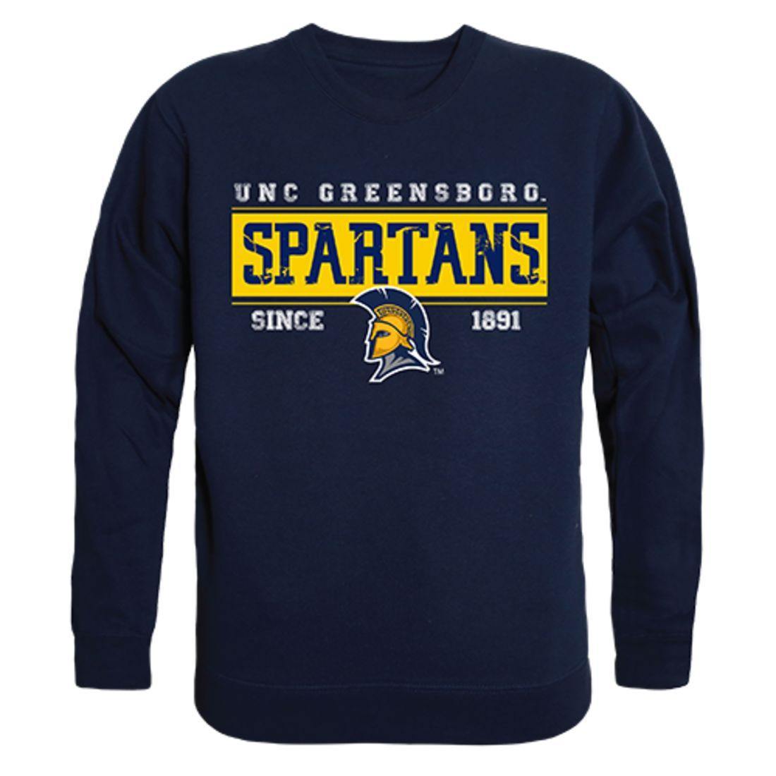 UNCG University of North Carolina at Greensboro Spartans Established Crewneck Pullover Sweatshirt Sweater Navy-Campus-Wardrobe