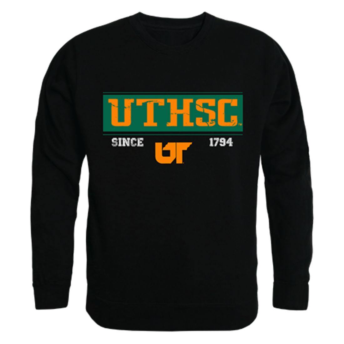 UTHSC University of Tennessee Health Science Center Established Crewneck Pullover Sweatshirt Sweater Black-Campus-Wardrobe
