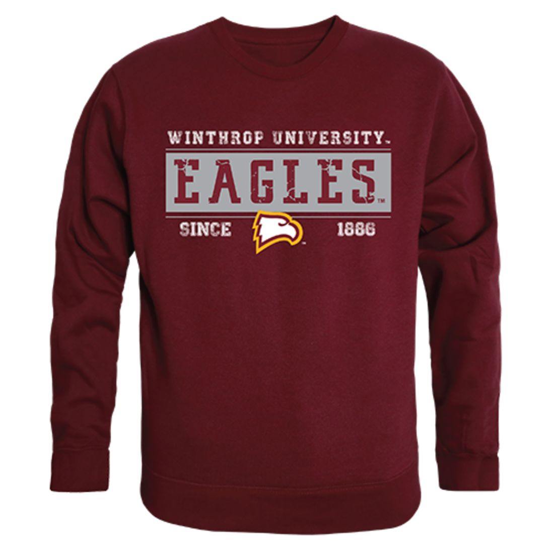 Winthrop University Eagles Established Crewneck Pullover Sweatshirt Sweater Maroon-Campus-Wardrobe