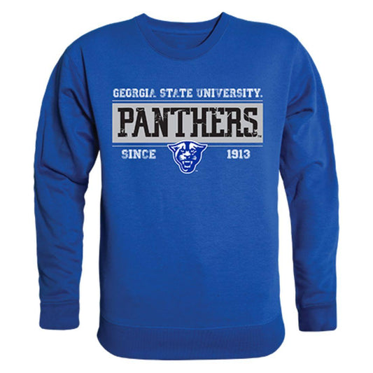 GSU Georgia State University Panthers Established Crewneck Pullover Sweatshirt Sweater Royal-Campus-Wardrobe