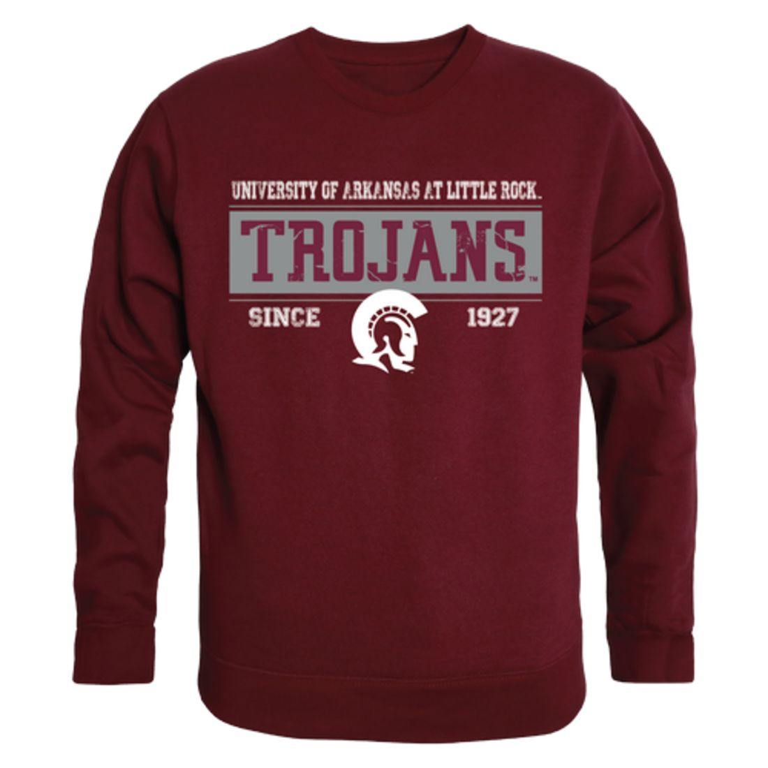 Arkansas at Little Rock Trojans Established Crewneck Pullover Sweatshirt Sweater Maroon-Campus-Wardrobe