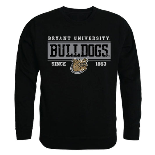 Bryant University Bulldogs Established Crewneck Pullover Sweatshirt Sweater Black-Campus-Wardrobe