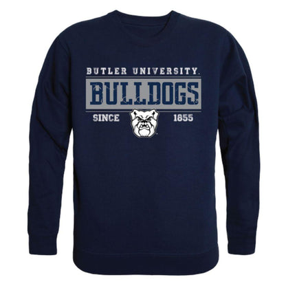 Butler University Bulldog Established Crewneck Pullover Sweatshirt Sweater Navy-Campus-Wardrobe