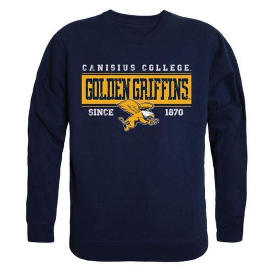 Canisius College Golden Griffins Established Crewneck Pullover Sweatshirt Sweater Navy-Campus-Wardrobe