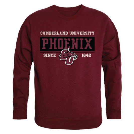 Cumberland University Phoenix Established Crewneck Pullover Sweatshirt Sweater Maroon-Campus-Wardrobe