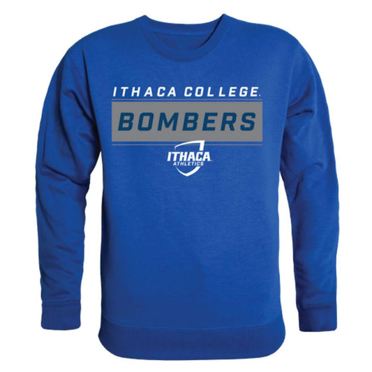 Ithaca College Bombers Established Crewneck Pullover Sweatshirt Sweater Royal-Campus-Wardrobe