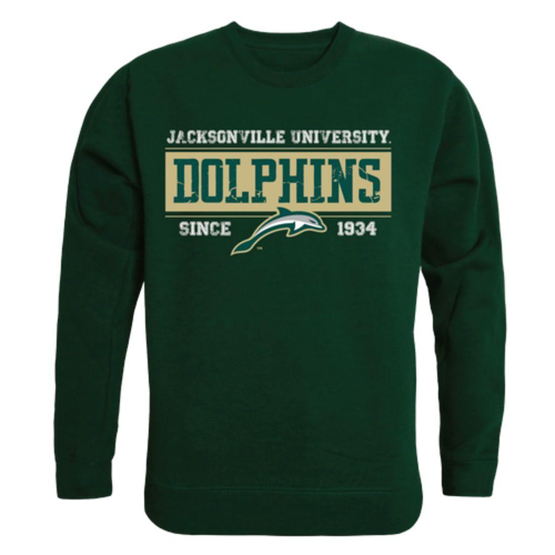 JU Jacksonville University Dolphin Established Crewneck Pullover Sweatshirt Sweater Forest-Campus-Wardrobe