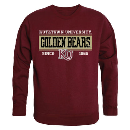 Kutztown University of Pennsylvania Golden Bears Established Crewneck Pullover Sweatshirt Sweater Maroon-Campus-Wardrobe