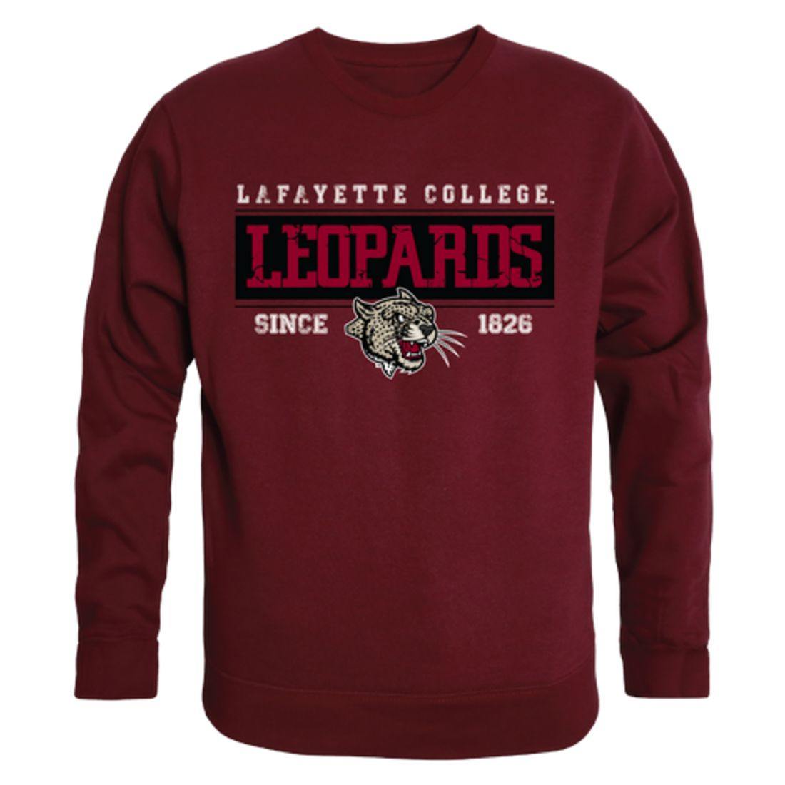 Lafayette College Leopards Established Crewneck Pullover Sweatshirt Sweater Maroon-Campus-Wardrobe