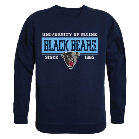 UMaine University of Maine BlackBears Established Crewneck Pullover Sweatshirt Sweater Navy-Campus-Wardrobe