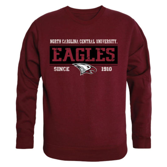 NCCU North Carolina Central University Eagles Established Crewneck Pullover Sweatshirt Sweater Maroon-Campus-Wardrobe