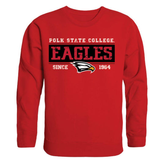 Polk State College Eagles Established Crewneck Pullover Sweatshirt Sweater Red-Campus-Wardrobe