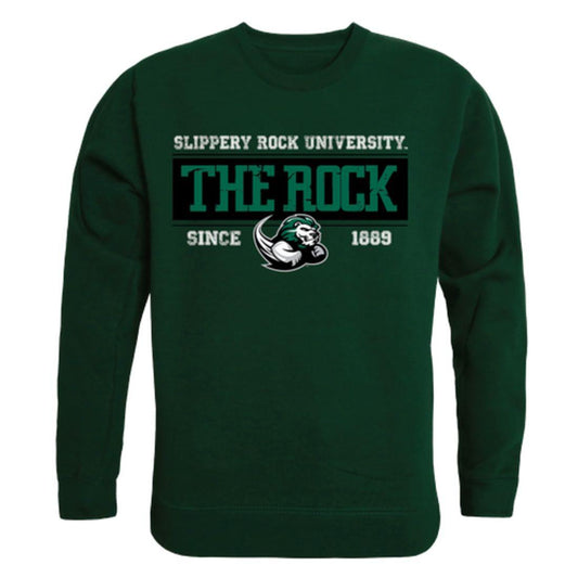 Women's oversized Slippery Rock University gray hoodie sweatshirt