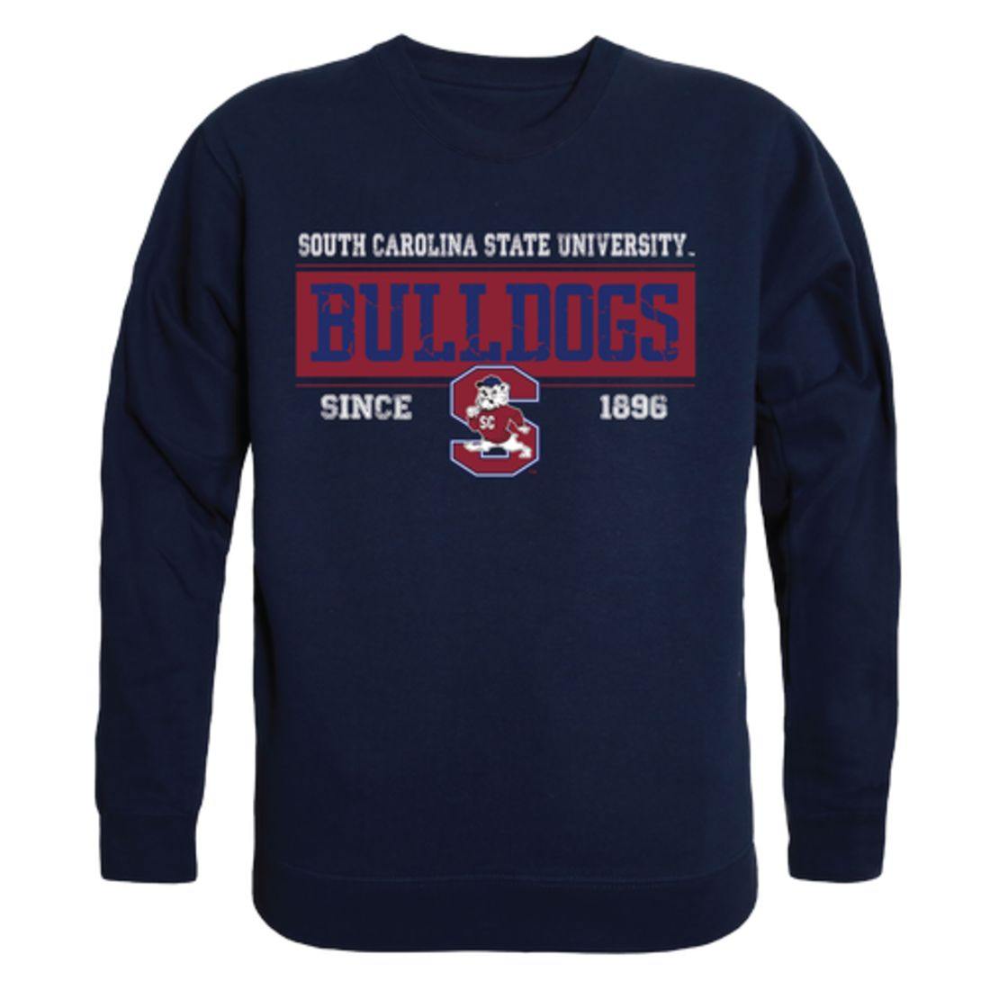 South Carolina State University Bulldogs Established Crewneck Pullover Sweatshirt Sweater Navy-Campus-Wardrobe