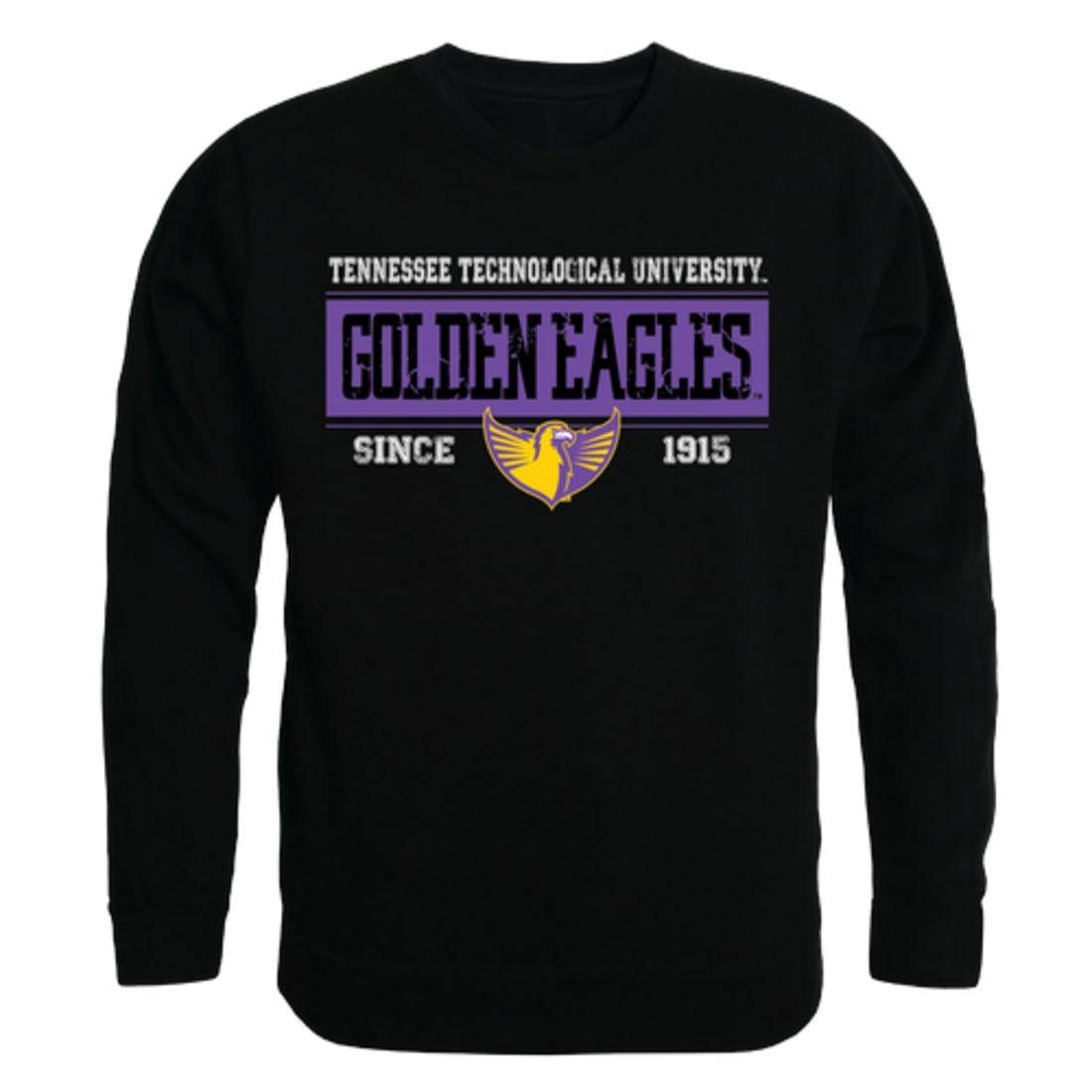 TTU Tennessee Tech University Golden Eagles Established Crewneck Pullover Sweatshirt Sweater Black-Campus-Wardrobe