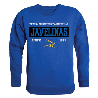 TAMUK Texas A&M University - Kingsville Javelinas Established Crewneck Pullover Sweatshirt Sweater Royal-Campus-Wardrobe