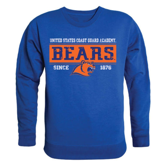 USCGA United States Coast Guard Academy Bears Established Crewneck Pullover Sweatshirt Sweater Royal-Campus-Wardrobe