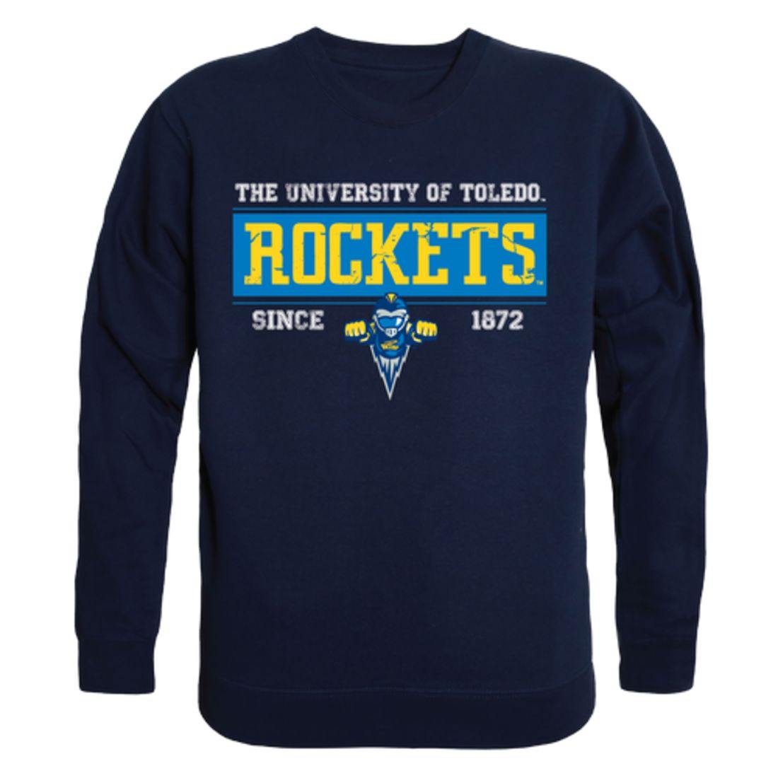 University of Toledo Rockets Established Crewneck Pullover Sweatshirt Sweater Navy-Campus-Wardrobe