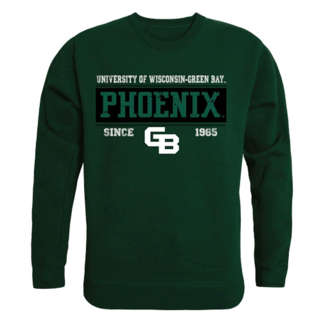 UWGB University of Wisconsin-Green Bay Phoenix Established Crewneck Pullover Sweatshirt Sweater Forest-Campus-Wardrobe