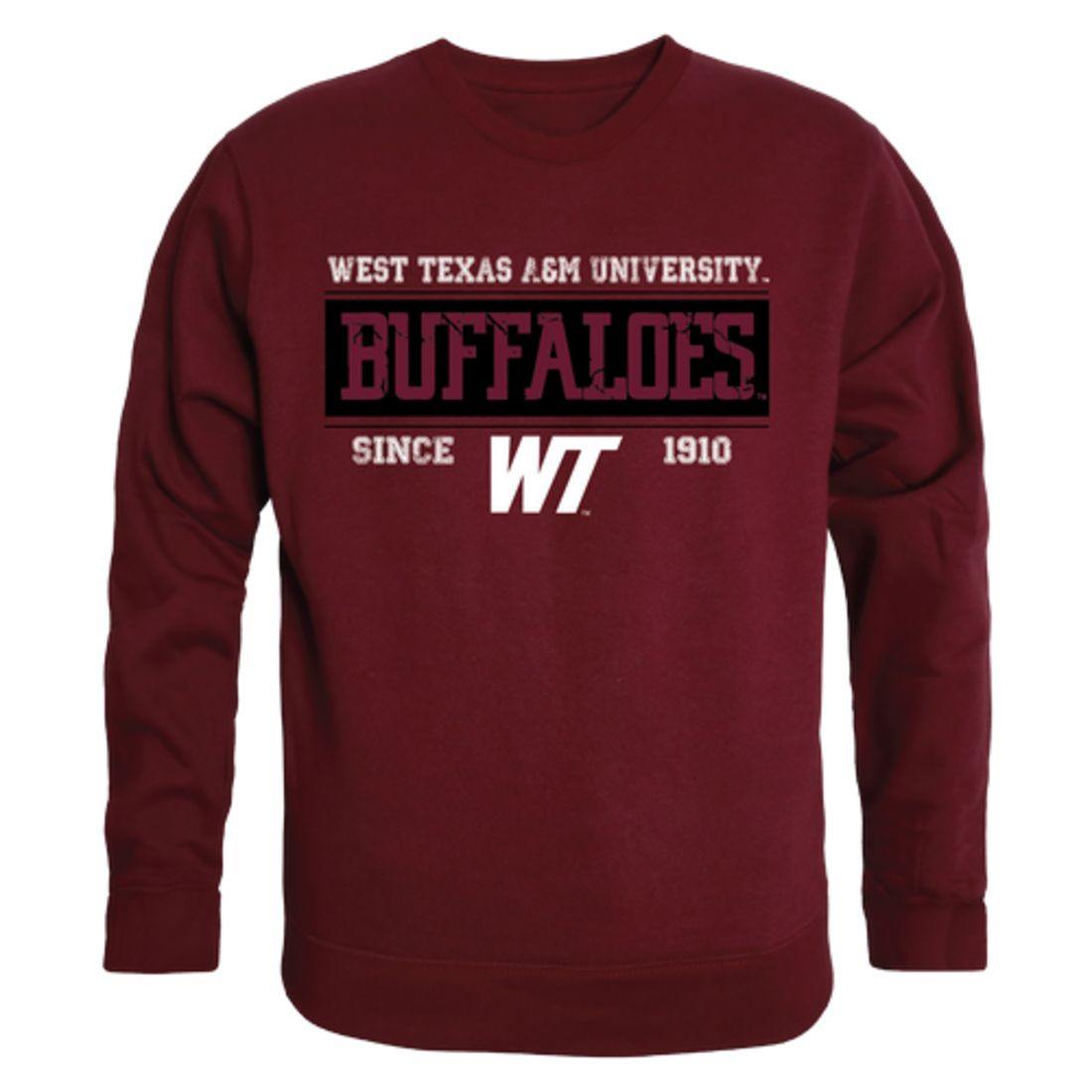 WTAMU West Texas A&M University Buffaloes Established Crewneck Pullover Sweatshirt Sweater Maroon-Campus-Wardrobe
