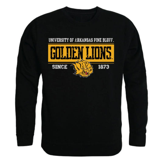 UAPB University of Arkansas Pine Bluff Golden Lions Established Crewneck Pullover Sweatshirt Sweater Black-Campus-Wardrobe
