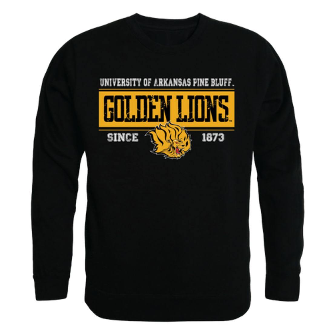 UAPB University of Arkansas Pine Bluff Golden Lions Established Crewneck Pullover Sweatshirt Sweater Black-Campus-Wardrobe