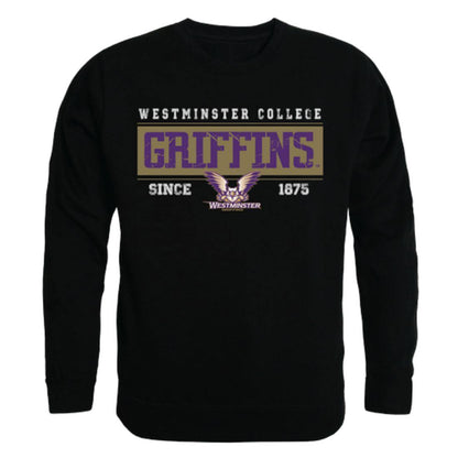 Westminster College Griffins Established Crewneck Pullover Sweatshirt Sweater Black-Campus-Wardrobe