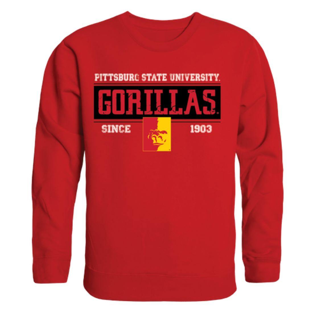 Pittsburg State University Gorillas Established Crewneck Pullover Sweatshirt Sweater Red-Campus-Wardrobe