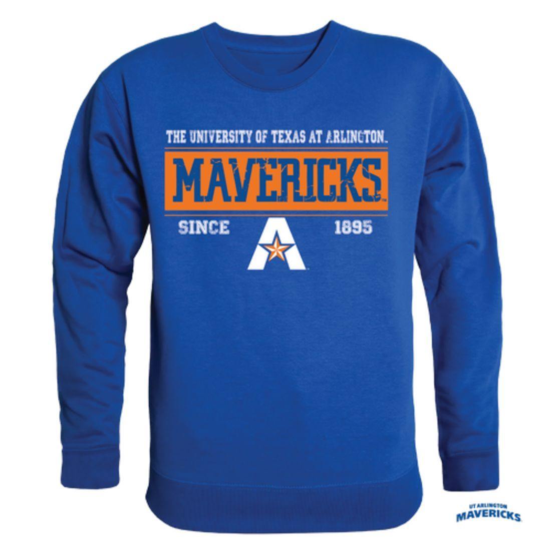 UTA University of Texas at Arlington Mavericks Established Crewneck Pullover Sweatshirt Sweater Royal-Campus-Wardrobe